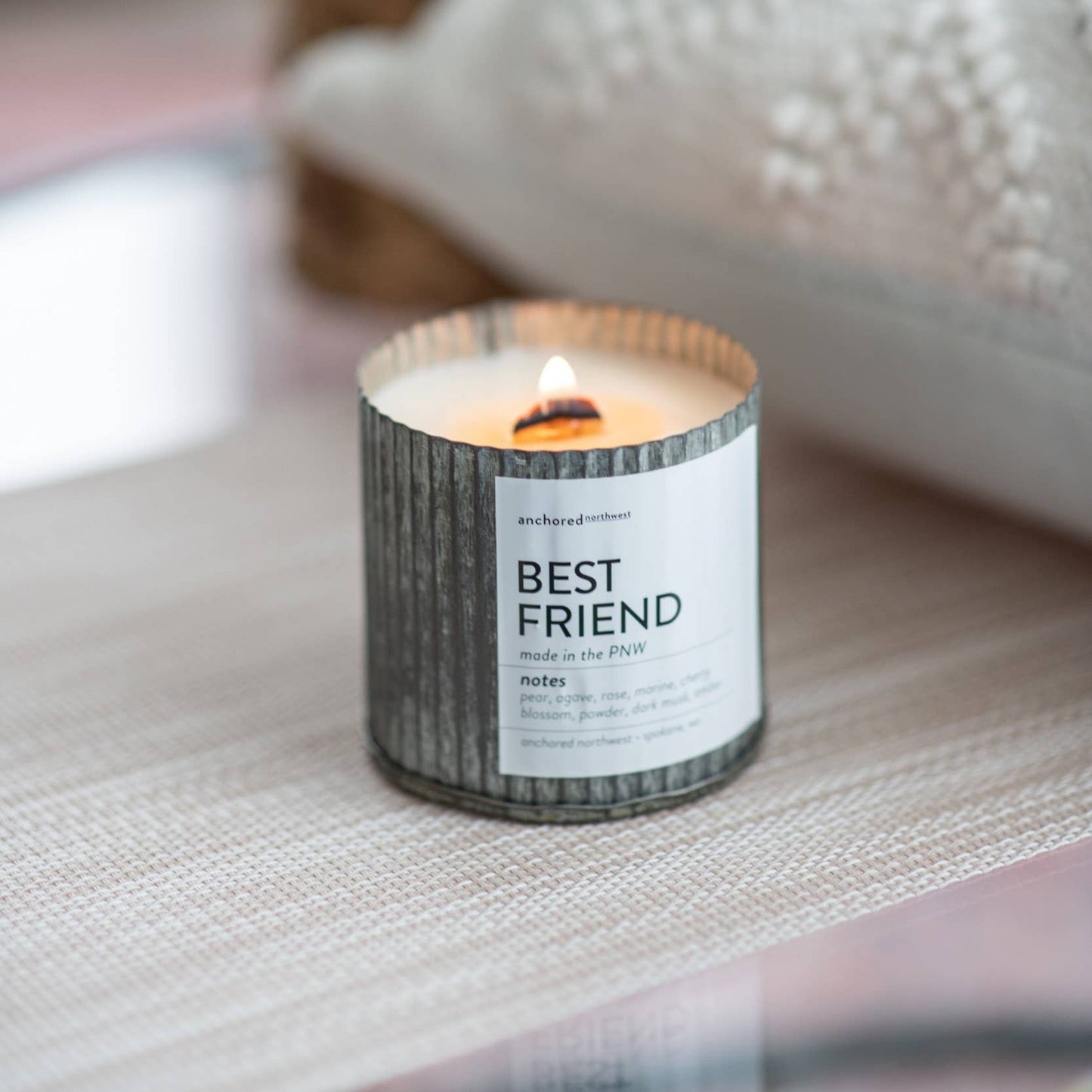 Spruce It up Wood Wick Rustic Farmhouse Soy Candle: 10oz