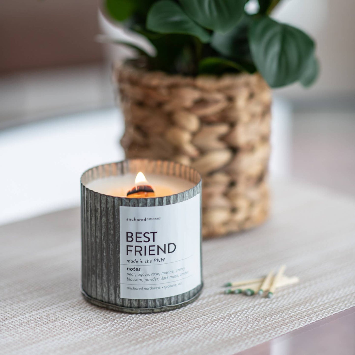 Fraser Fir Wood Wick Rustic Farmhouse Soy Candle: 10oz