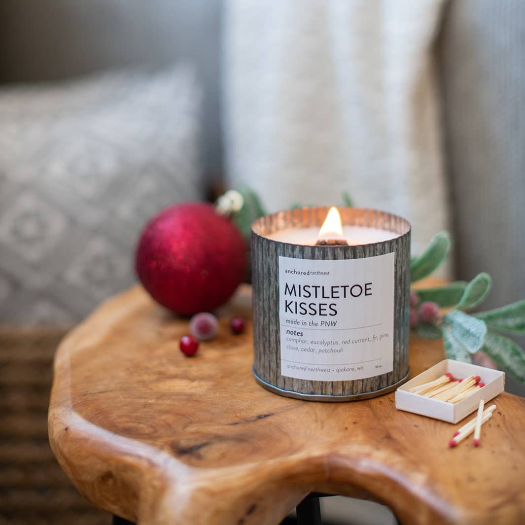 Fraser Fir Wood Wick Rustic Farmhouse Soy Candle: 10oz