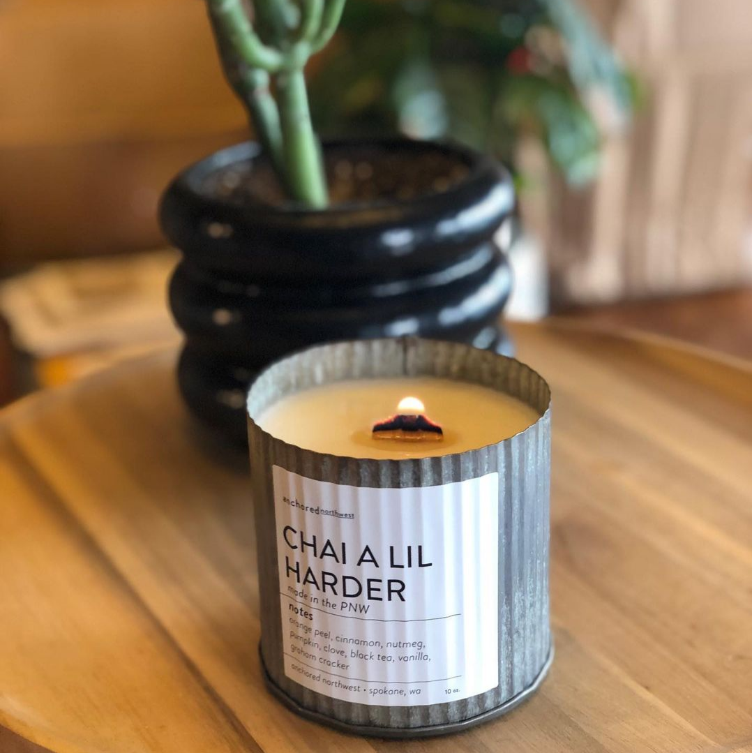 Fraser Fir Wood Wick Rustic Farmhouse Soy Candle: 10oz