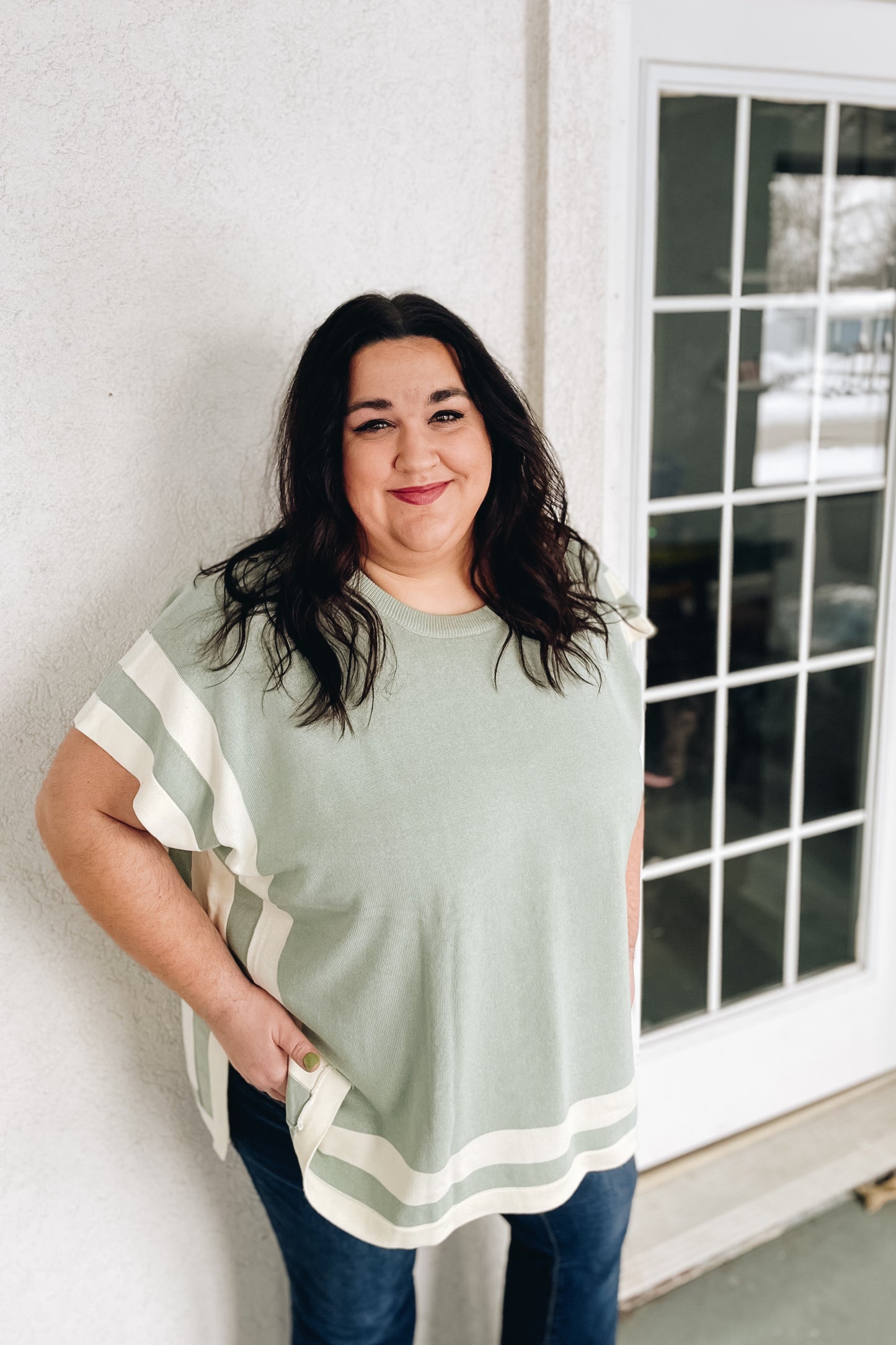 Mission Boxy Sweater Top