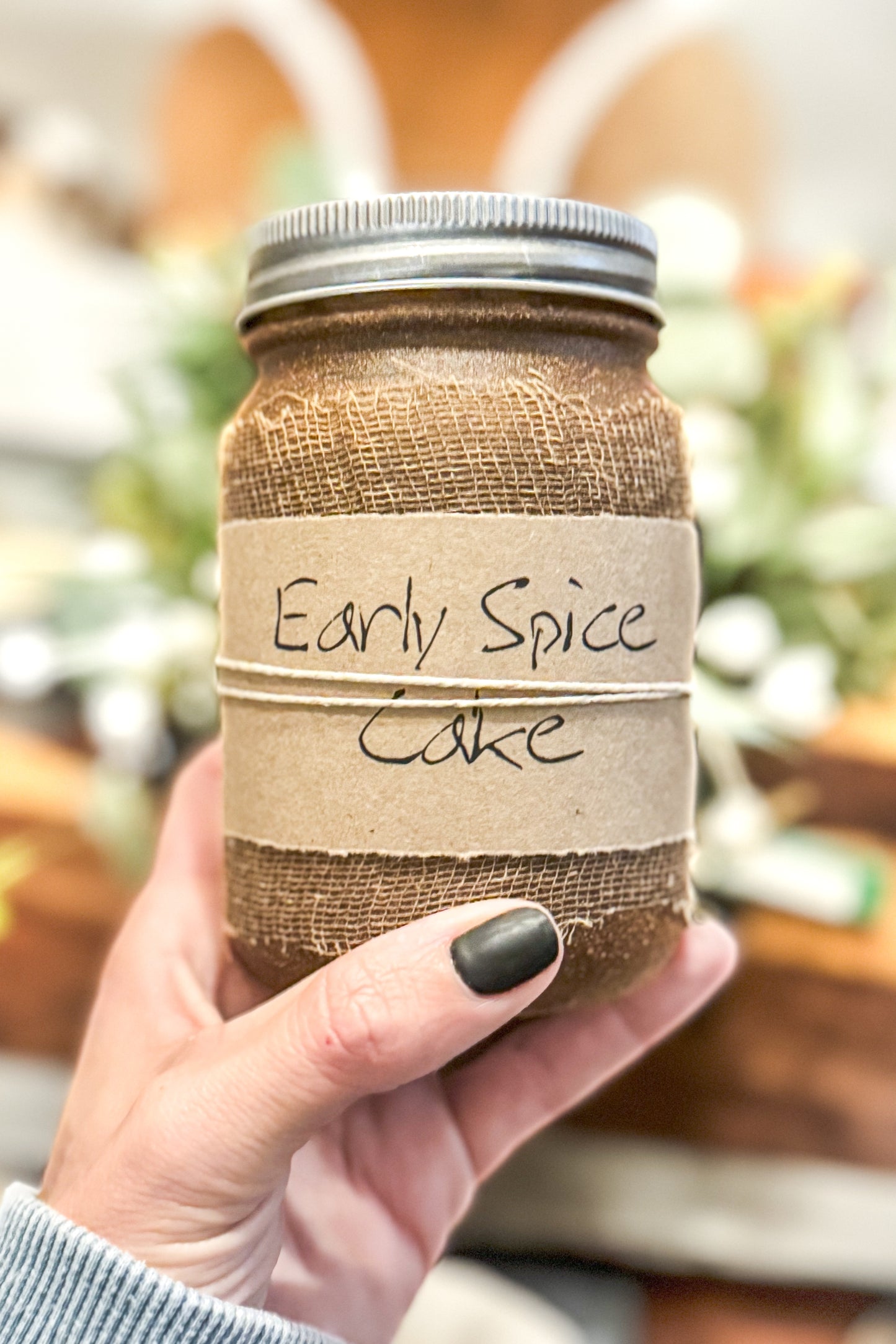16oz Primitive Jar Candle: Early Spice Cake/247