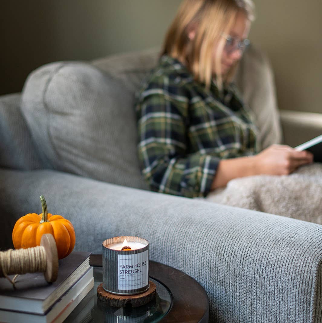 Fraser Fir Wood Wick Rustic Farmhouse Soy Candle: 10oz