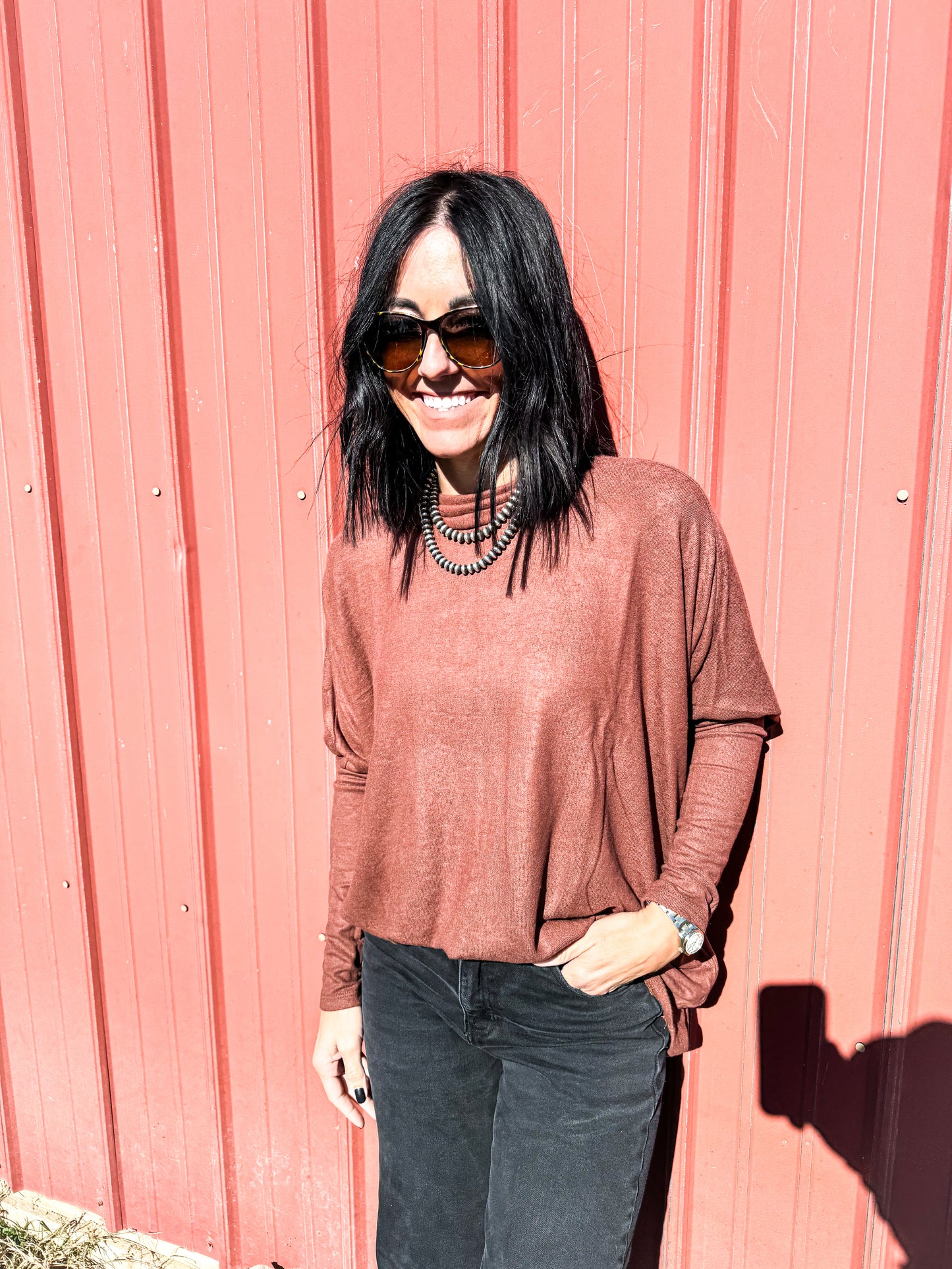 New Boston Draped Dolman Knit