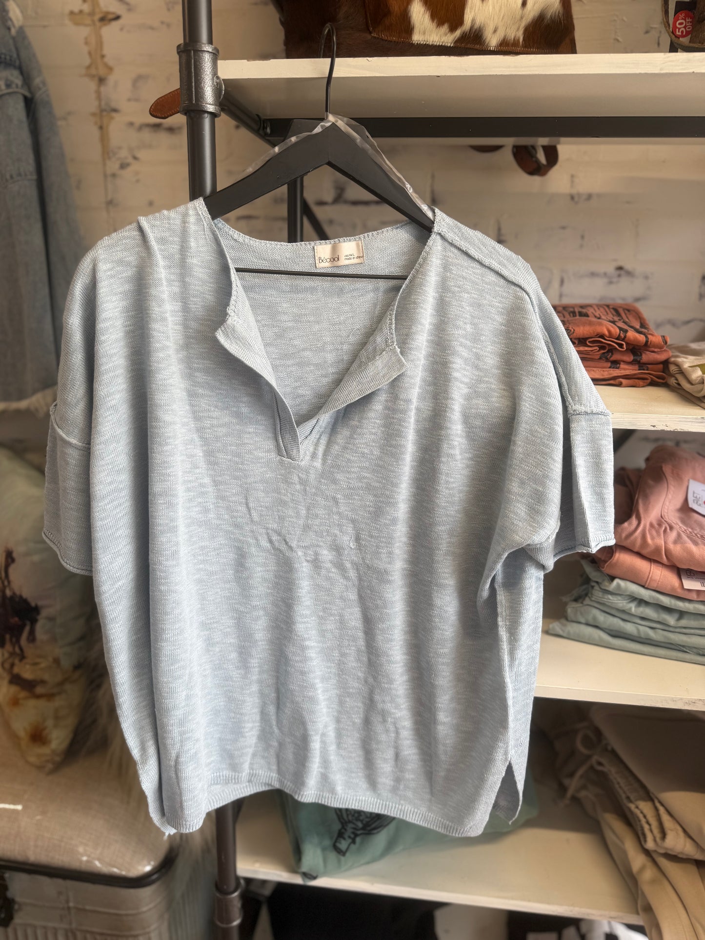 Nolanville Short-sleeve Knit Top