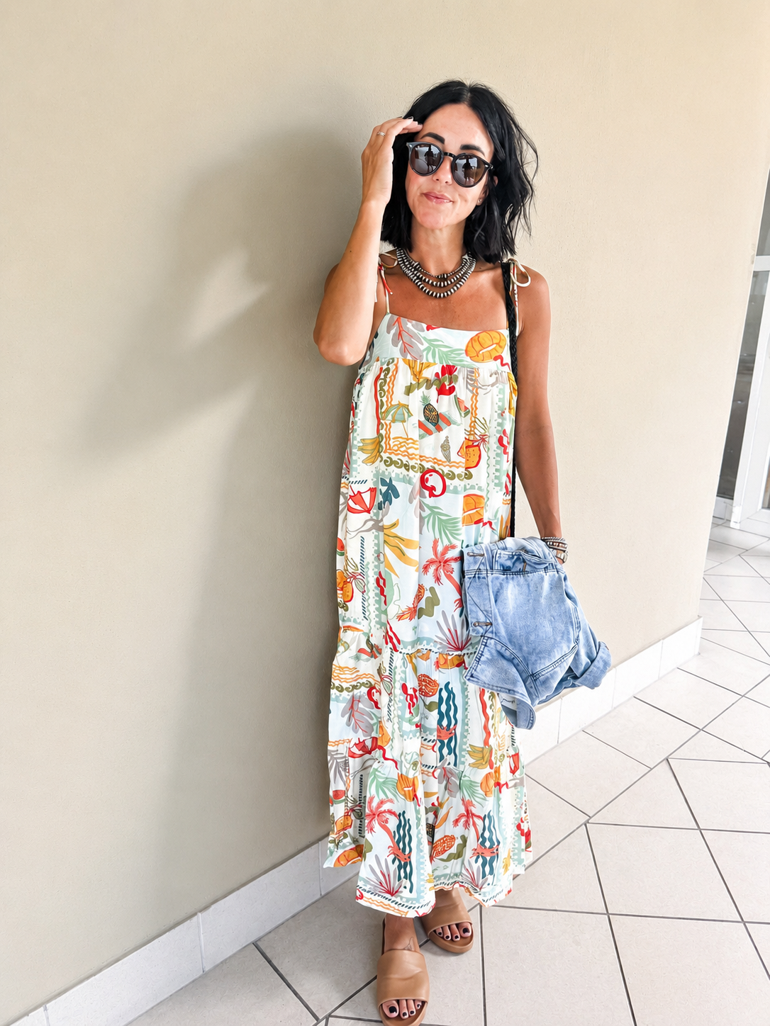 Sunset Postcard Maxi Dres