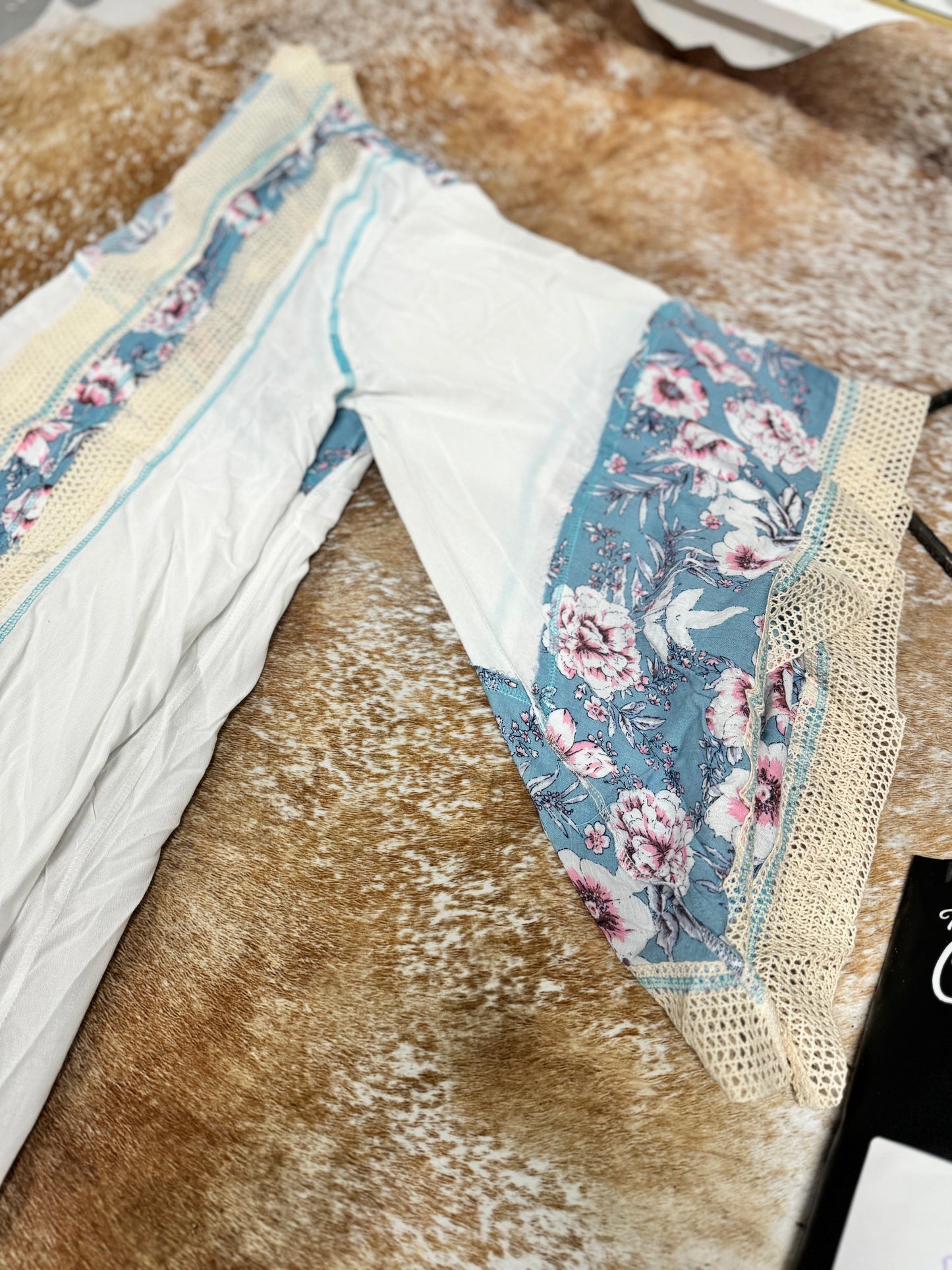 Falmen Color Block Floral Kimono