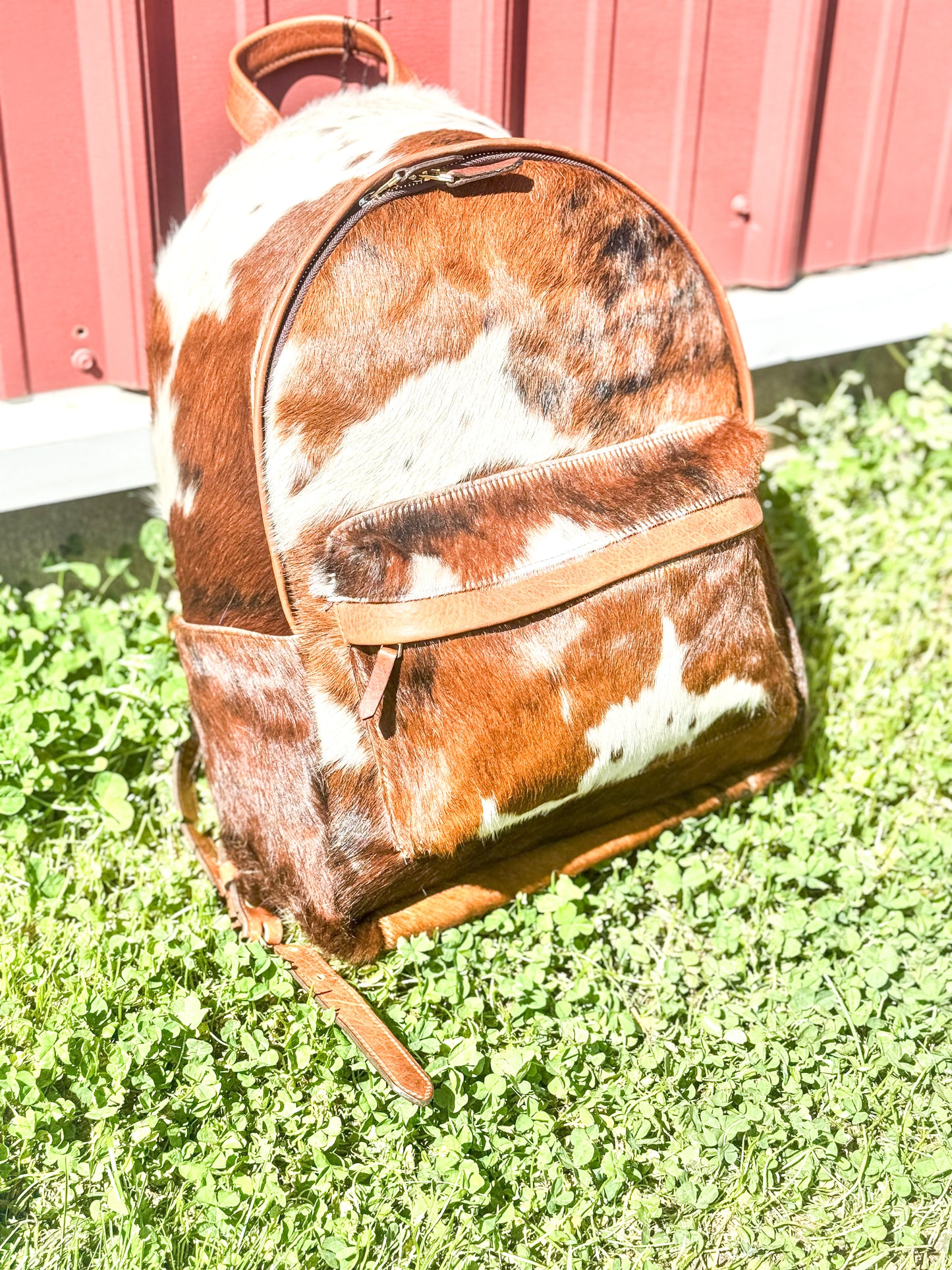 Cognac Brindle Backpack