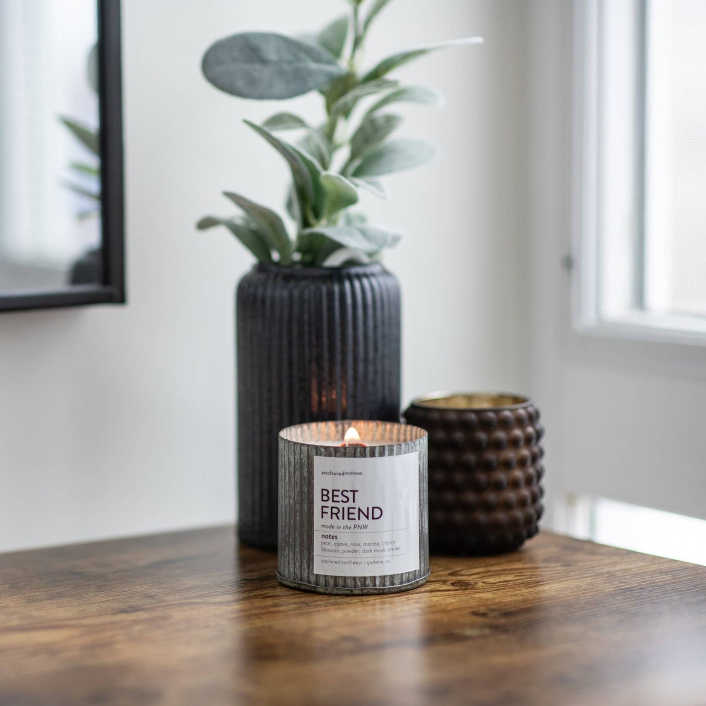 Fraser Fir Wood Wick Rustic Farmhouse Soy Candle: 10oz