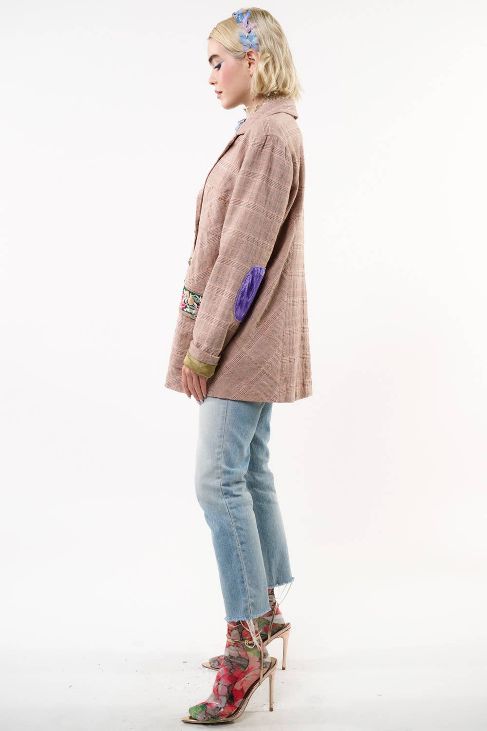 Sudden Sensation Blazer: Pink Ash / XS