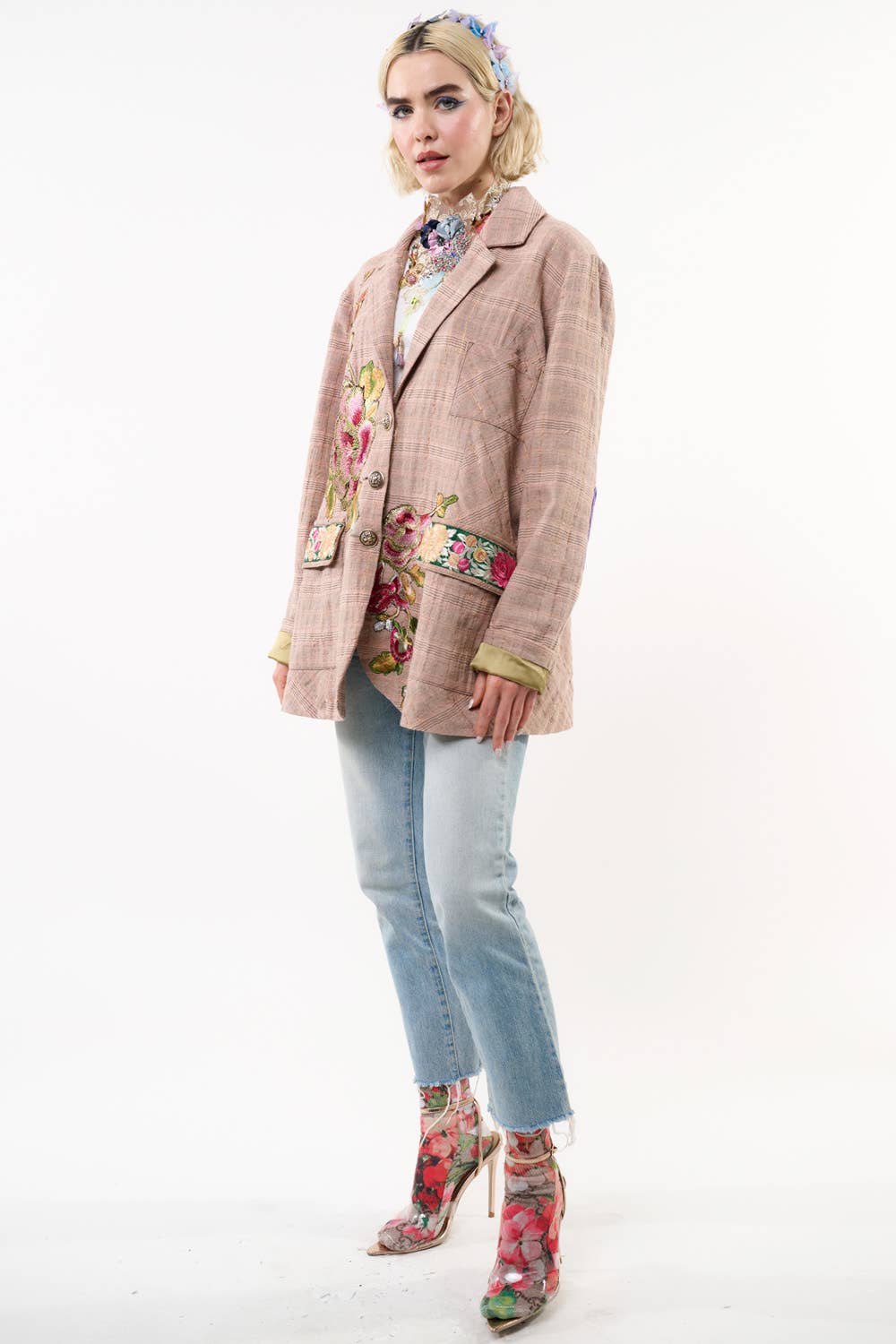 Sudden Sensation Blazer: Pink Ash / XS