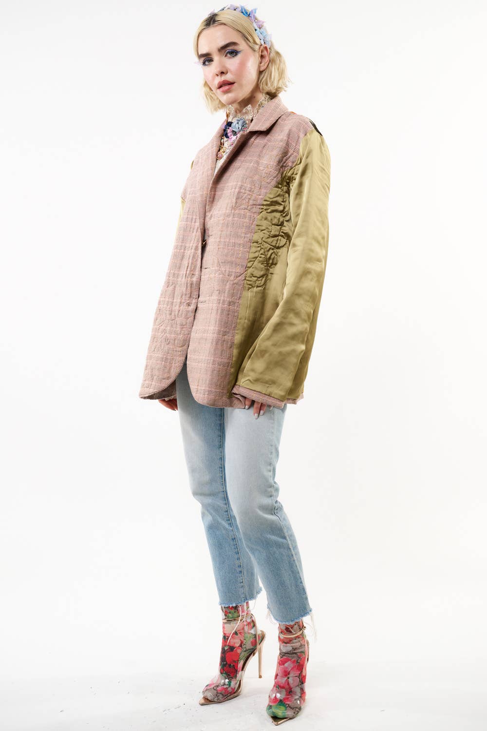 Sudden Sensation Blazer: Pink Ash / XS