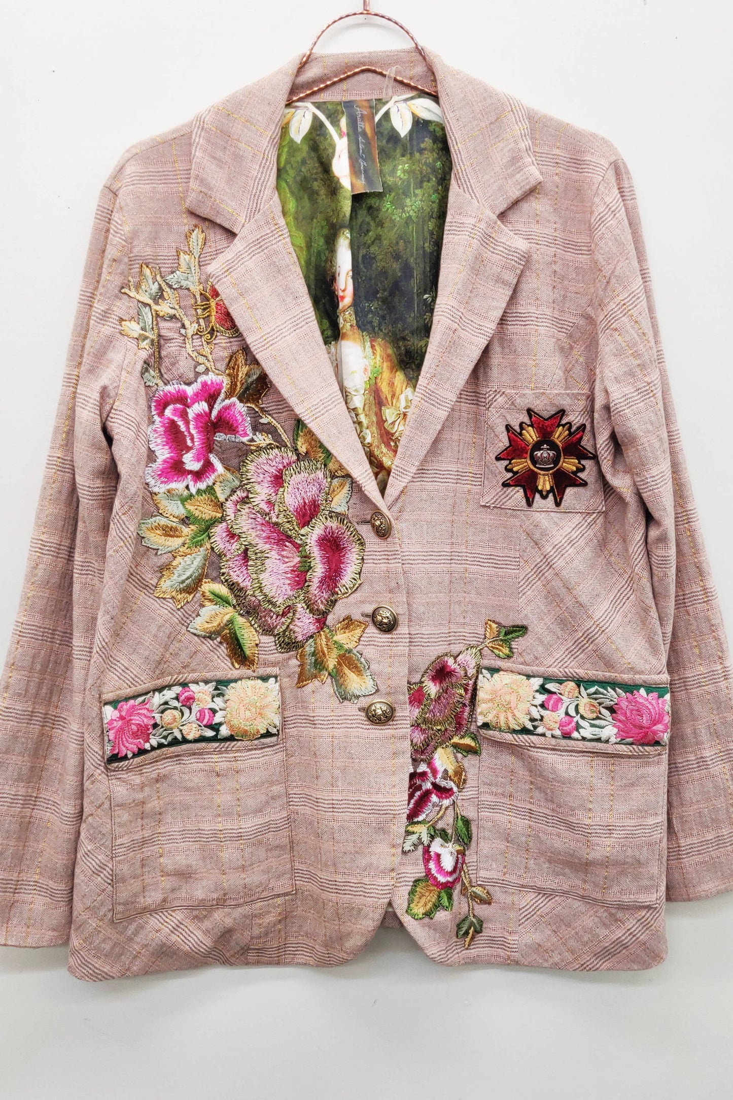 Sudden Sensation Blazer: Pink Ash / XS