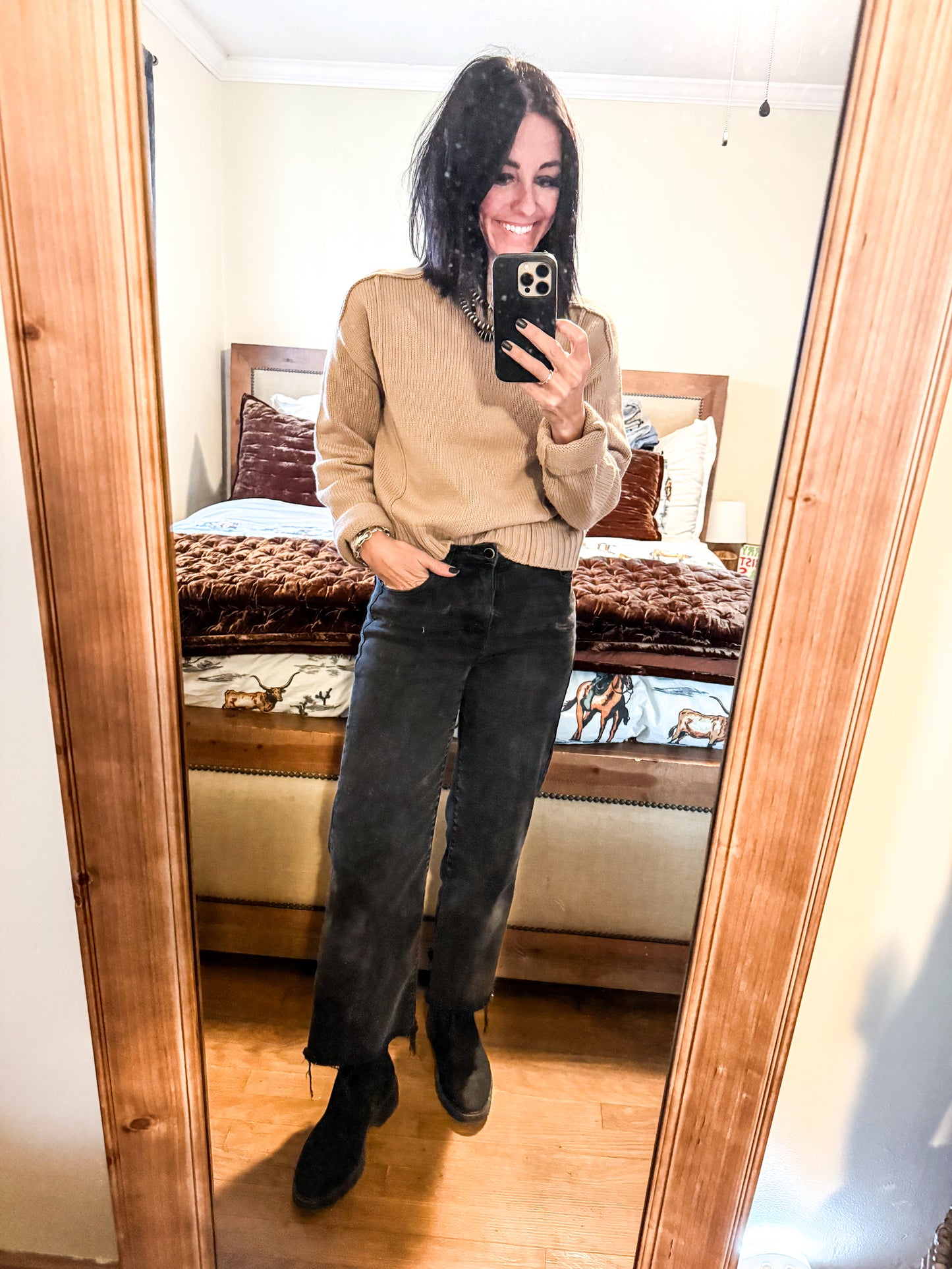 Nadene Ridge High-Neck Sweater