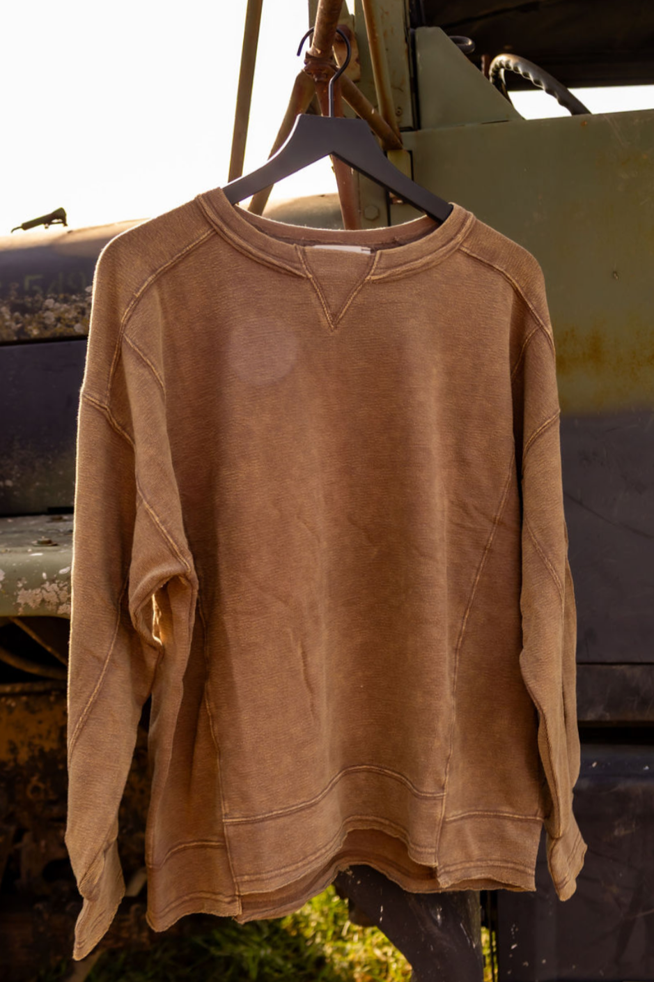 Sweetwater Washed Drop Shoulder Pullover