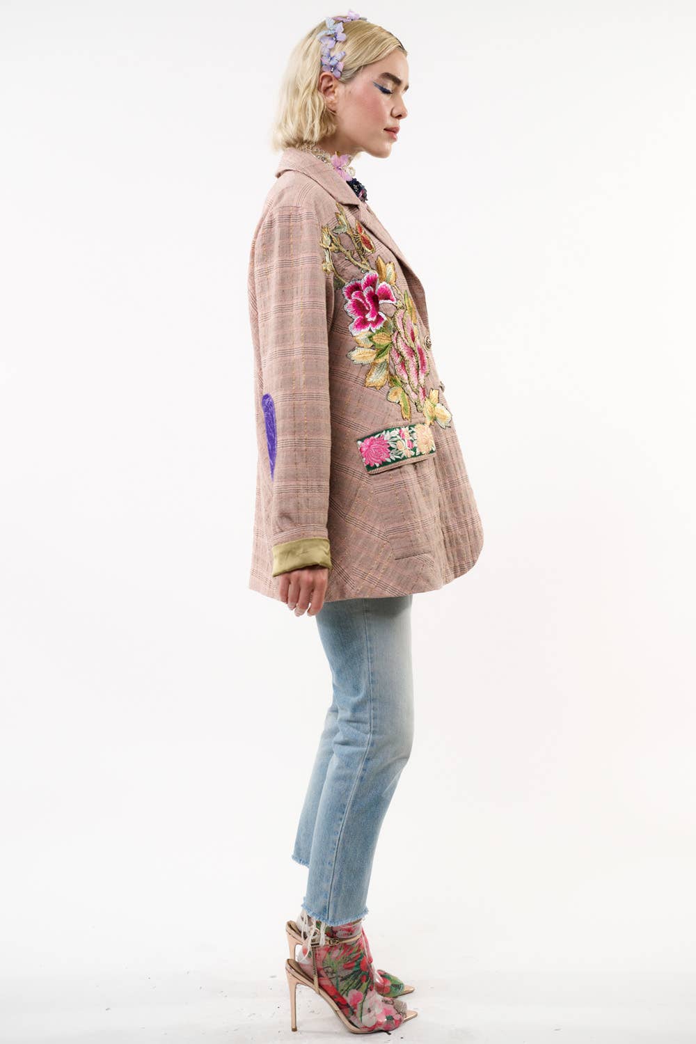 Sudden Sensation Blazer: Pink Ash / XS