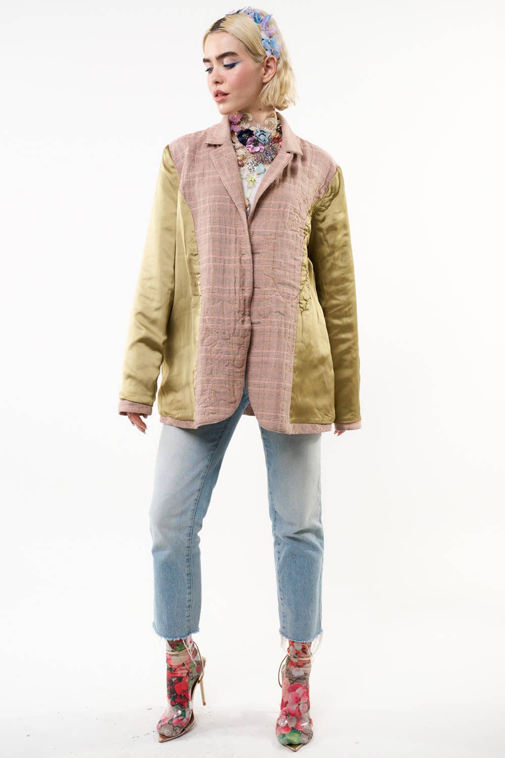 Sudden Sensation Blazer: Pink Ash / XS