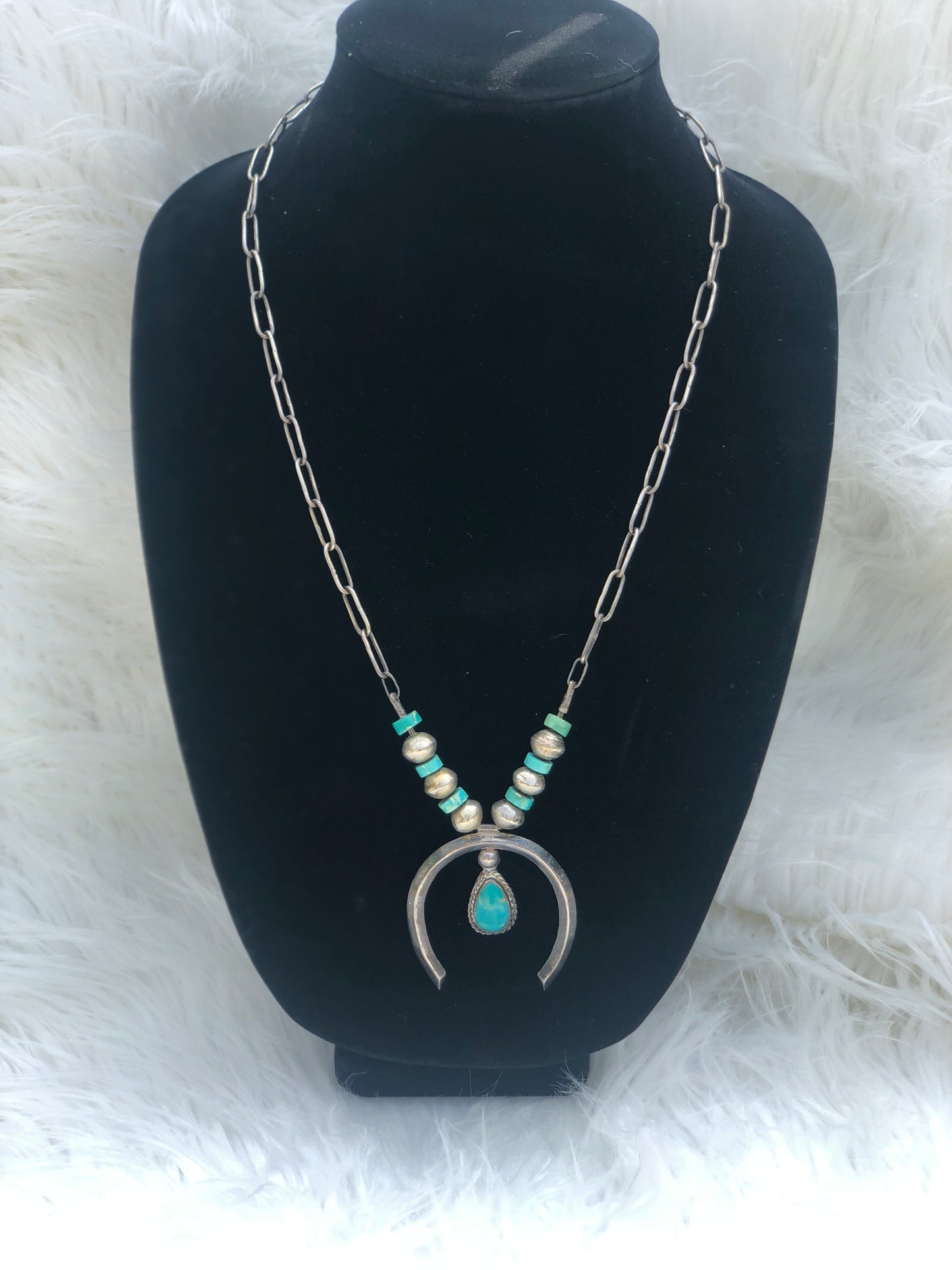Vintage J.Hall Turquoise Necklace