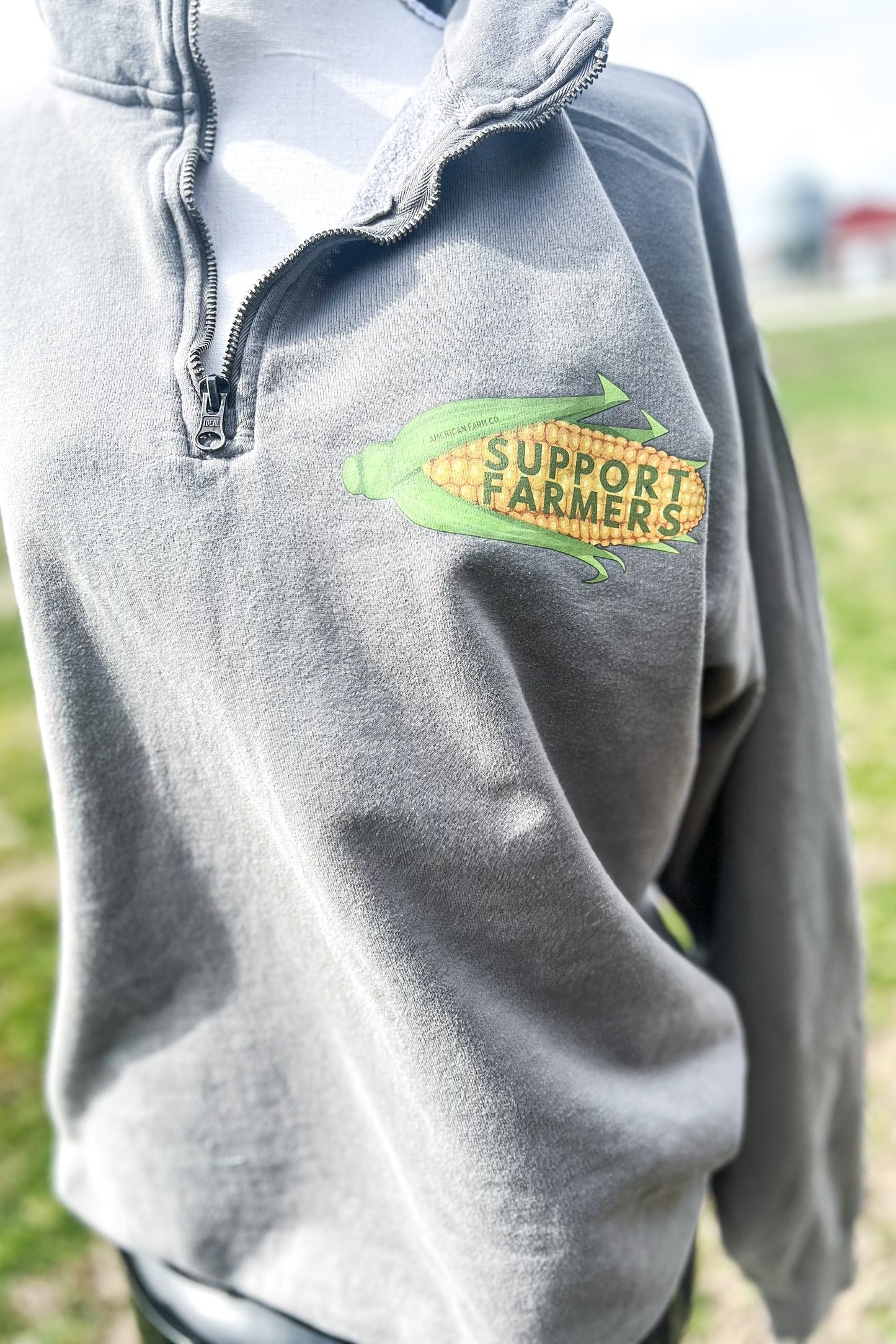 The Mildred ‘Support Farmers’ 1/4 Zip