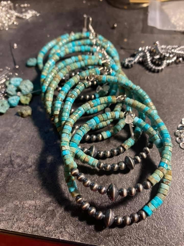 Turquoise Hoop Earrings